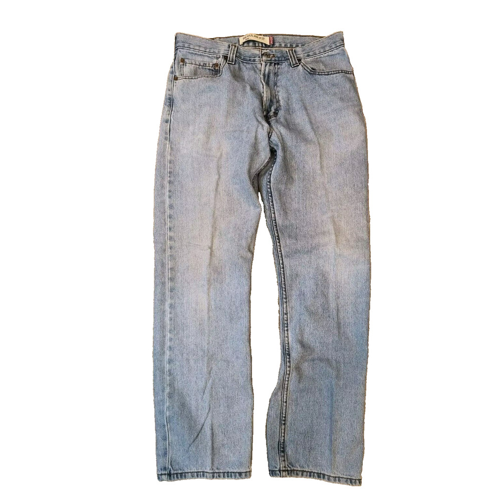 Levi's 505 Jeans Men's 34 X 32(See Pics) Blue Denim Straight Leg